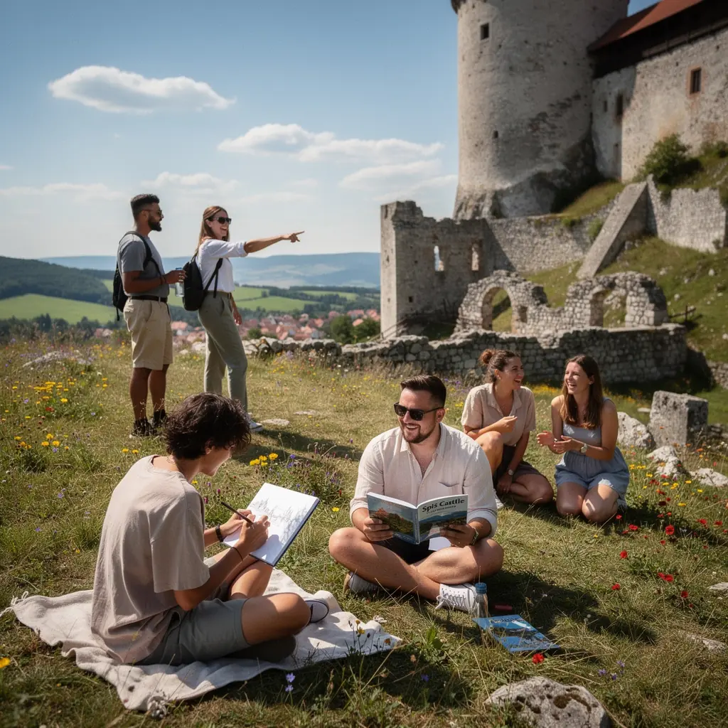 A tranquil river flowing through a forest in summer, ideal for outdoor adventures.